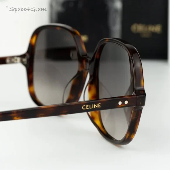 Celine Women Sunglasses Havana Gradient Brown Geometric  display picture 2